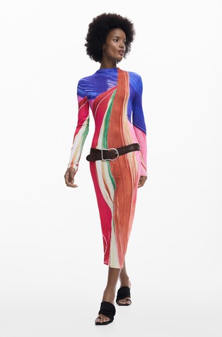 Arty jersey dress