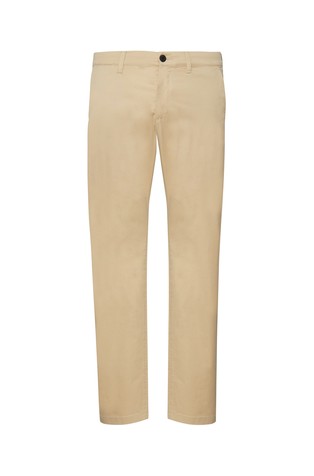 Elasticated trousers made from fine stretch cotton
