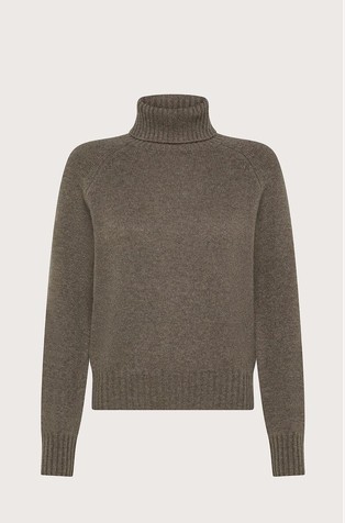 Pure cashmere turtleneck sweater