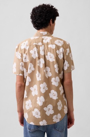 Stretch Poplin Shirt in Standard Fit