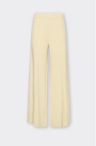 Wide leg knitted trousers