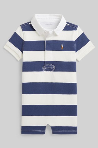 Rugby pamučni kombinezon s prugastim uzorkom
