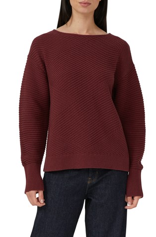 Structured knitted sweater in a relaxed fit