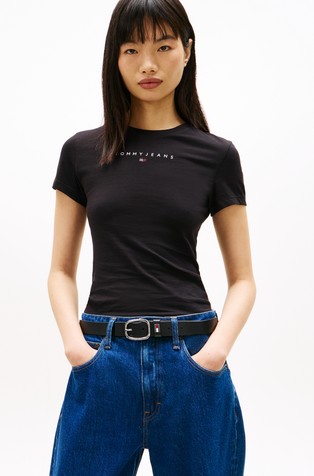 Slim fit pamučna majica kratkih rukava