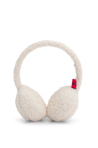 Grijači za uši od kovrčave tkanine s izvezenim logotipom