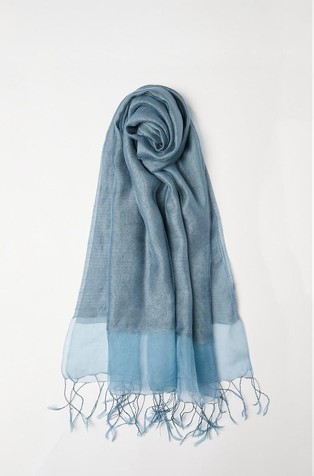 Viscose and silk blend scarf