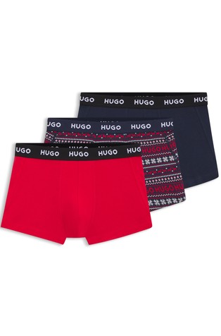 Paket od 3 para bokserica od rastezljivog pamuka s logo obrubom