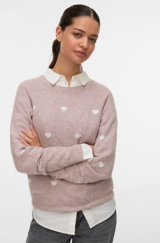 VMDOFFY pleten pulover s uzorkom