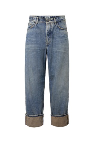 Tapered pamučne jeans hlače