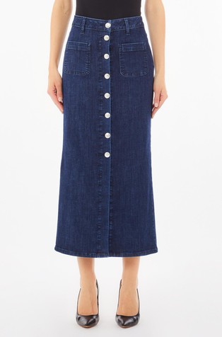 Slim fit denim suknja