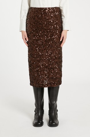 Midi suknja sa šljokicama