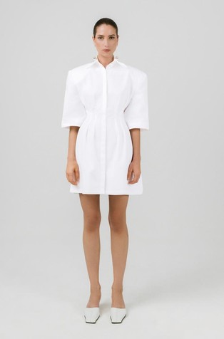 Izakova x lunilou Franka shirt dress in poplin