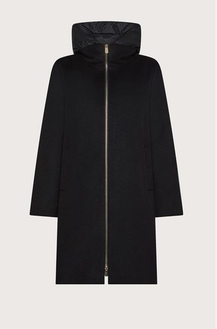 Kratak kaput s uklonjivim prošivenim umetkom s kapuljačom