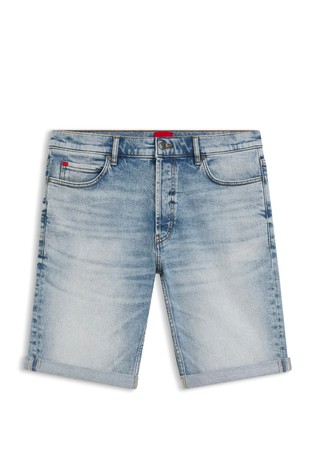 Tapered fit kratke hlače od rastezljivog denima