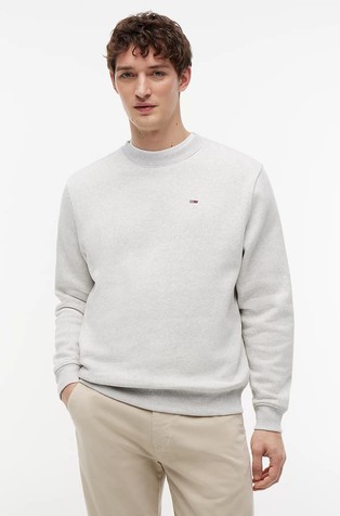 Regular fit pulover s izvezenom zastavicom