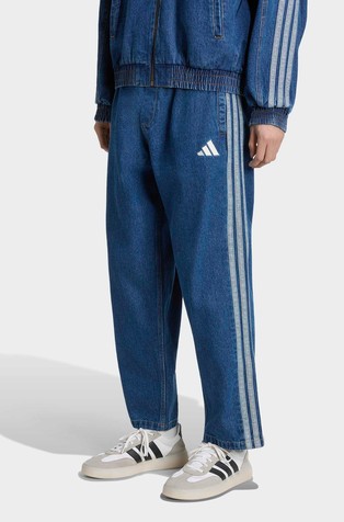 Stadium Regular Fit Denim Full Length Open Hem Tracksuit Bottoms