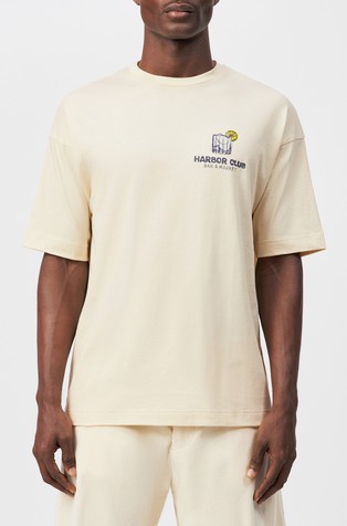 Pure cotton relaxed-fit front and back printed T-shirt