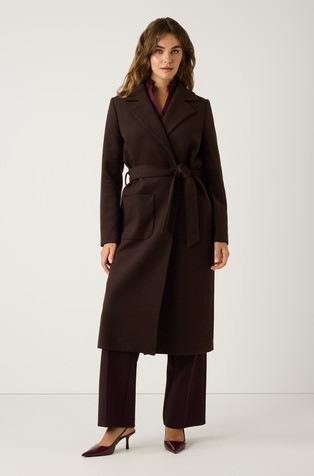 Coat with belt