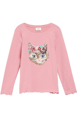 Slim fit majica dugih rukava sa šljokicama