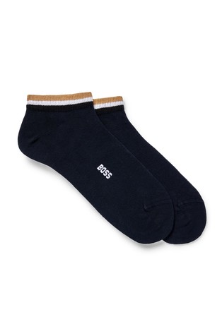 Paket od 2 para niskih čarapa s prugastim detaljem
