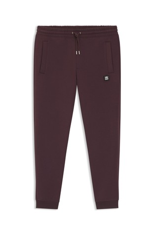 Cotton blend tracksuit bottoms with stacked logo