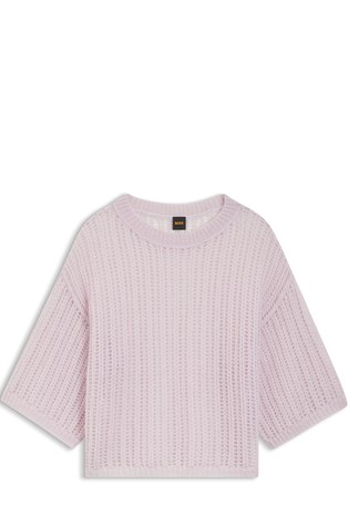 Rupičasto pleten pulover od mješavine vune