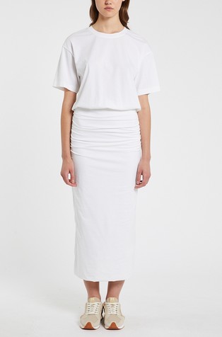 Pamučna jersey haljina kratkih rukava