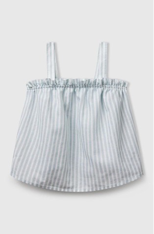 Top od mješavine lana s uzorkom