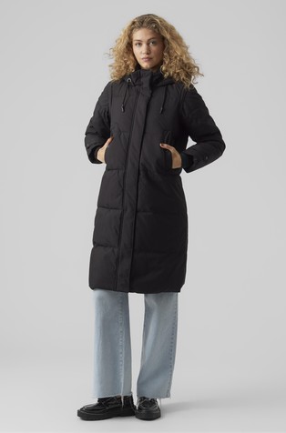 VMMARGARET 2 in 1 quilted coat with hood and removable sleeves