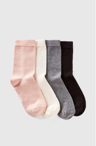 Paket od 4 para čarapa od mješavine pamuka