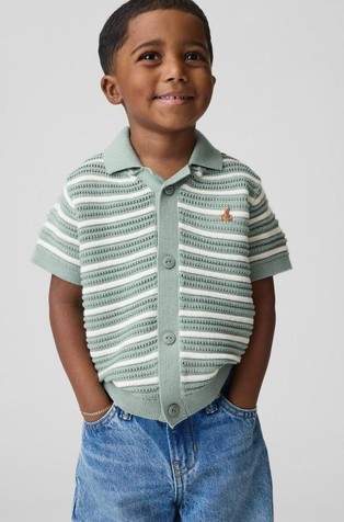 Kardigan kratkih rukava za djecu dječake