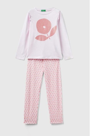 Pidžama dugih rukava od mješavine pamuka