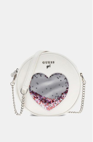 Mini faux-leather circle bag