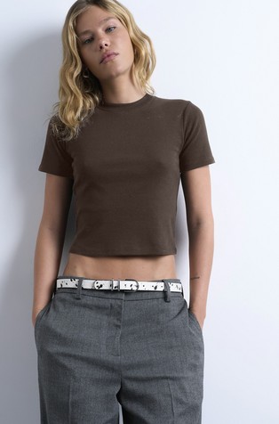 TSEVERYDAY cropped cotton T-shirt
