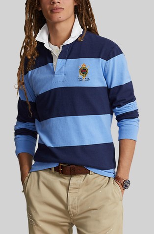 Classic fit prugasta polo majica