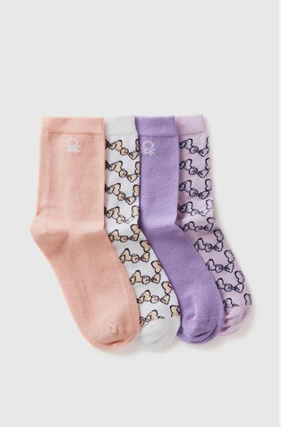 Paket od 4 para čarapa od mješavine pamuka