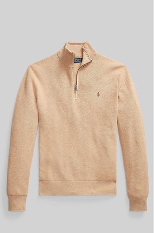 Pleten pamučni pulover s djelomičnim kopčanjem