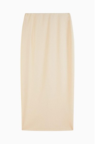 Midi suknja od rastezljive krep tkanine