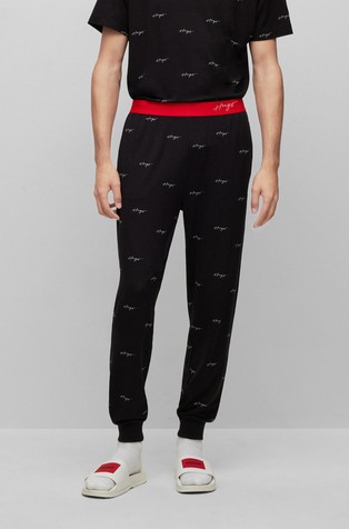 Pamučni donji dio pidžame s uzorkom logotipa