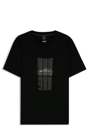 Porsche x BOSS mercerised-cotton T-shirt