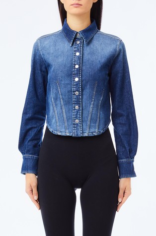 Kratka denim košulja