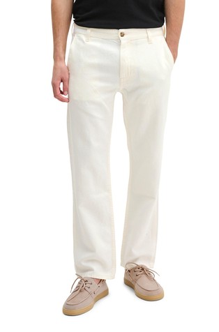 Straight jeans organic cotton and linen
