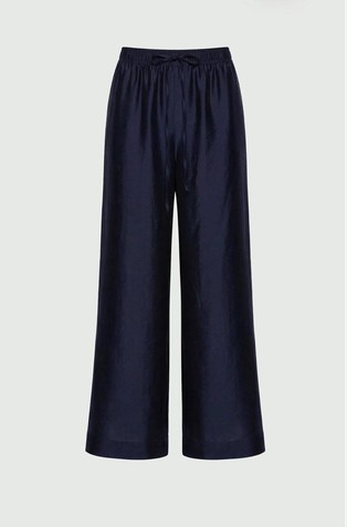 Organza wide-leg trousers