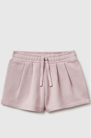 Cotton shorts with pleats