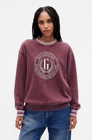 VintageSoft Oversized Logo Sweatshirt