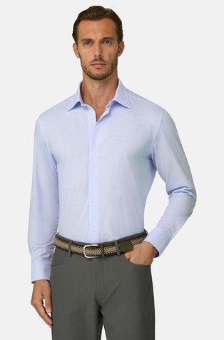 Polo Shirt in Japanese Jersey Twill Regular Fit