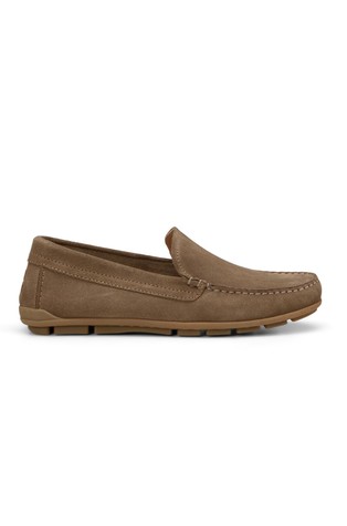 Suede moccasins