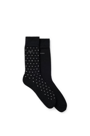 Two-pack of regular-length socks in a cotton blend