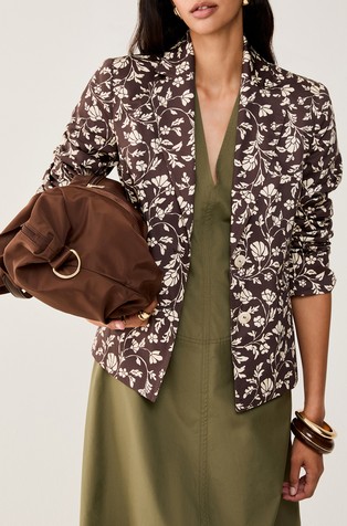 Floral patterned blazer