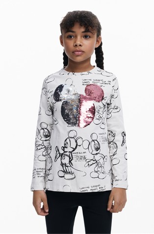 Minnie Mouse majica dugih rukava sa šljokicama